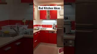 Red Kitchen Ideas #kitchen #kitchendecor #kitchendesign