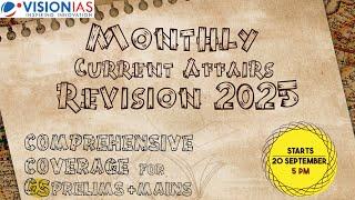 Monthly Current Affairs Revision (MCAR) | Starting from 20th September at 5 PM