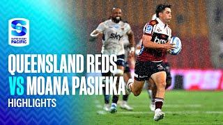 HIGHLIGHTS | Queensland Reds v Moana Pasifika | Round 2, 2025