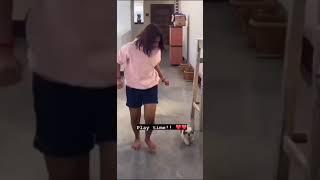 Dhethadi Harika with her Dog Mr.captain || Dhethadi || #harika #dhethadi || Instagram Reels||