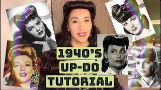 1940s Easy Up- Do Hair Tutorial - Long Hair