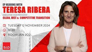 Teresa Ribera | EP Hearing - Brussels | 12/11/2024 | ORI