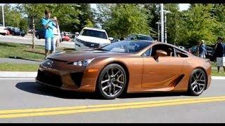 INSANE 2012 Lexus LFA acceleration on street HD