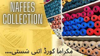 Macrame Cord Detail Information At Nafees Collection +923332340591 #macrame #dori