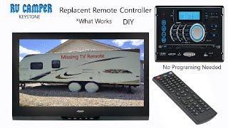 RV Camper Jensen TV & Media Player Replacement Remote Controller