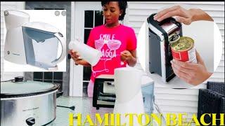 HOW TO USE  A CAN OPENER| THESE HAMILTON BEACH KITCHEN GADGETS  ARE INSANE!! PRODUCT REVIEW