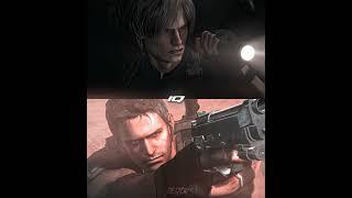 Leon Kennedy (RE4) VS Chris Redfield (RE5). #residentevil #aftereffects #shorts