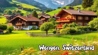 Wengen, Switzerland 4K - The most beautiful Swiss villages - A fairytale village in the alps