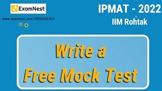 Free IPMAT Test | IIM Rohtak | Mock Test IPMAT | Analysis | Free Test | IPMAT 2022 | IIM Indore