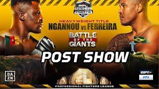 PFL: Battle of the Giants LIVE Post Show | Reaction To Francis Ngannou's Vicious Knockout In Return