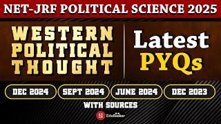  Latest Western Political Thought PYQs (2023–2024) | NET-JRF with Sources!