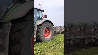 Plowing is when soil is turned over to get it ready for planting #agriculture #tractor #farming