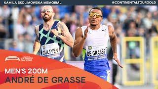 Andre De Grasse wins men's 200m in Silesia | Continental Tour Gold