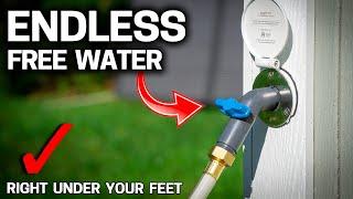 DIY BACKYARD WELL with ELECTRIC PUMP - FREE Water