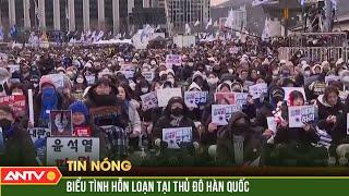 Hàng chục nghìn người biểu tình gây hỗn loạn thủ đô Seoul - Hàn Quốc | ANTV