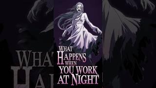 What Happens When You Work At Night #crazystories #story #horrorstories #shorts #short #anime