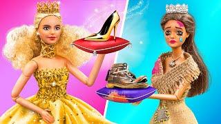 Rich Doll vs Broke Doll / 11 DIY Barbie Ideas for Princesses