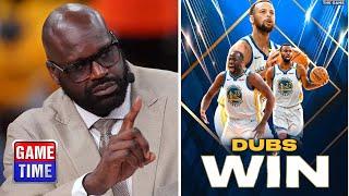 NBA Gametime| Andrew Wiggins masterclass saved Dubs tonight - Shaq on Warriors beat Pelicans 112-108