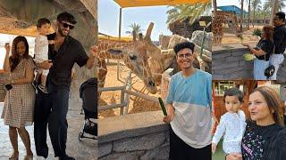 Giraffes ke Sath kiya Breakfast in Abu Dhabi ( bahut maza aaya )