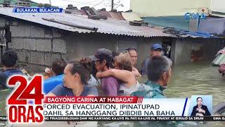 Forced evacuation, ipinatupad dahil sa hanggang dibdib na baha | 24 Oras