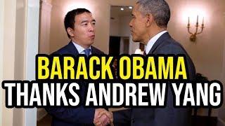 Barack Obama Thanks Andrew Yang