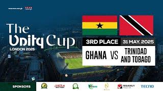 Live | Ghana vs Trinidad and Tobago | 2025 Unity Cup 3RD Place | #MaxSports