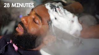 THE BEST HAIR WASHING 🫧3C Curls🫧 Asmr Real Person🫧Gentle scalp scrubbing🫧Men