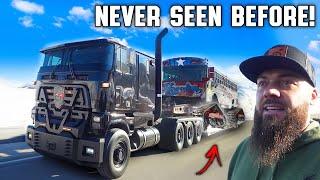 My New Cabover Hauling A Tracked Freedom Bus?! (plus bonus recovery)