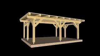 garaza nadstrešek za 2 avta 4.8m x 6m