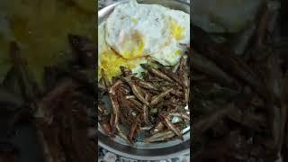 Egg ang dry Dilis yummy for breakfast //KUYA DHONG 