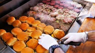 American Street Food - The BEST BURGERS in America Compilation!