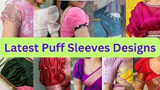 Trendy Puff Sleeves Designs | Puff Sleeves Blouse Designs #puffsleeves #sleevesdesign