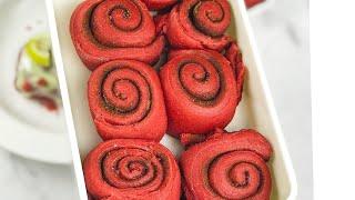 Redvelvet cinnamon rolls recipe chops by halymatu