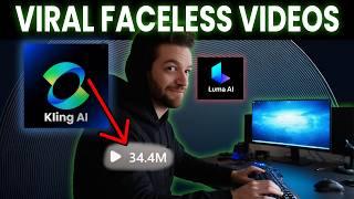 How to make Viral MONETIZABLE Faceless TikTok, Instagram, & YouTube videos with Kling AI & Luma AI