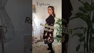 Rochie Adina, culoare negru, model floral, croi in clos