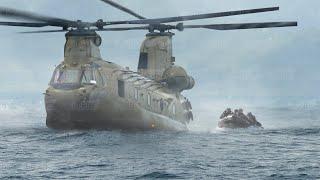 Special Techniques Massive US CH-47 Uses to Extract Special Forces at Sea