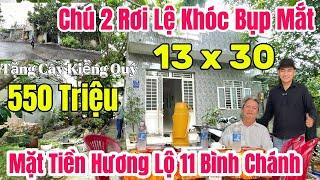 NHÀ VƯỜN NHÀ NGỘP BÌNH CHÁNH-( 13 x 30 )Mặt Tiền Hương LỘ 11 Bình Chánh Ra Quốc LỘ 1a 500m 