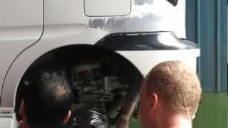 Apply STP Mastic Noise Liquidator on the rear wheel arch.