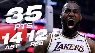 LeBron James TRIPLE DOUBLE 35 PTS 12 REB 14 AST Full Highlights vs Grizzlies - November 13, 2024