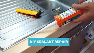 How to apply sealant around a kitchen sink for just RM30 (USD7.22)