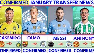 THE LATEST CONFIRMED TRANSFER NEWS AND RUMOURS TRANSFERS 2024|CASEMIRO, OLMO, MESSI, ANTHONY