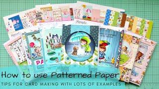 How to use Patterned Paper for Card Making | Tips for Mixing Prints with LOTS of Examples