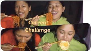 Spicy Current Challenge with chopsticks  / Baati gayera bijog vayo