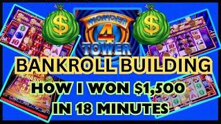 How I won $1,500.00 in 18 minutes: Wonder 4 Slot Machines