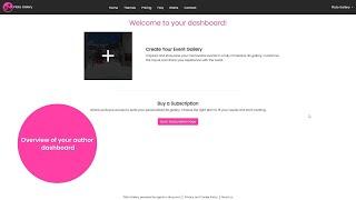 Author Dashboard Overview in Plato Gallery