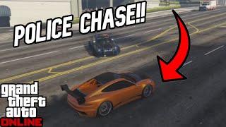 Running From COPS IN GTA!! (Console RP)