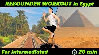 【20 min Rebounder WORKOUT#2】For Intermediated｜Mini Trampoline Fitness For Weight Loss｜In Egypt