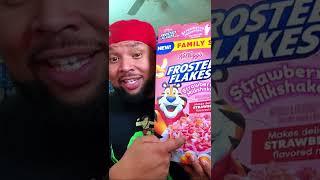 #Kelloggs Strawberry Milkshake Frosted Flakes #shorts #supercerealsunday #keefrica #cerealking