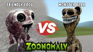 Friendly Frog vs Monster Bear (ZOONOMALY MONSTERS BATTLE)