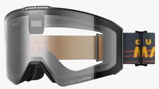 World's Fastest Solar-Powered Photochromic Ski Goggles. Outdoor Master Falcon E-Quickhue review PD